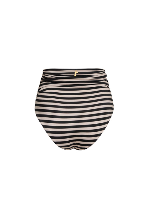 Morante Embroidered Bottom / Black & White Stripes